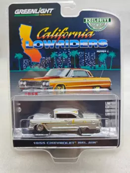 1:64 1955 Chevrolet Bel Air литая под давлением модель автомобиля из металлического сплава, игрушки для коллекции подарков