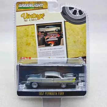 1:64 1957 Plymouth Fury High имитация сплава модель автомобиля Коллекционная игрушка в подарок сувенир дисплей орнамент