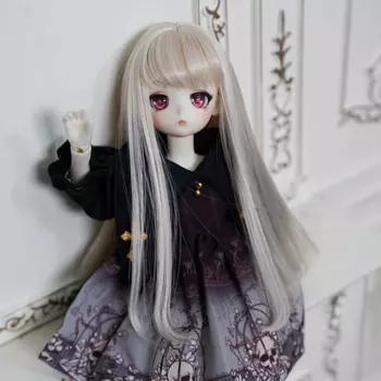 1/6 1/4 масштаб 1/3 BJD кукла женский костюм челка волосы винтажные парики для BJD/ C0329