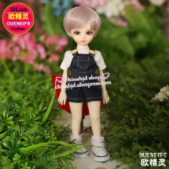 1/6 BJD SD кукла одежда розовая футболка и черные джинсы Мода для Yosd тела куклы аксессуары