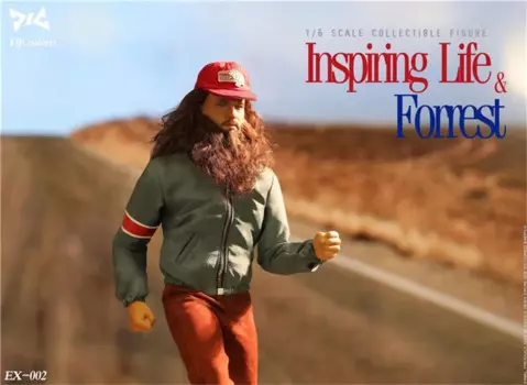 1/6 DJ-CUSTOM EX-002 Tom Hanks RUN! Экшн-фигурка солдата Forrest Gump с пересадкой волос 12 дюймов, модель для поклонников, подарки