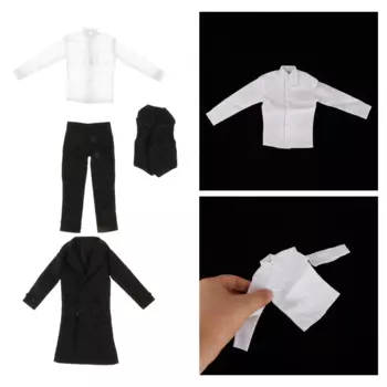 1/6 мужская фигурка, одежда, полный костюм, рубашка, пальто для мужских фигурок 12 дюймов