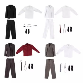 1/6 мужская одежда с фигурками, костюм, одежда, рубашка ручной работы, модные брюки