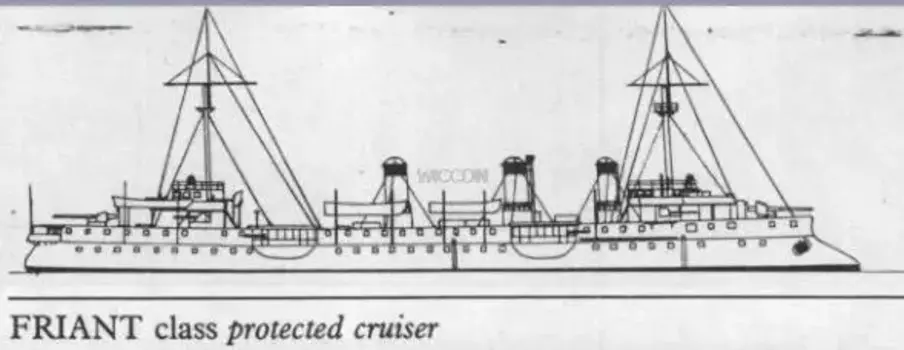 1/700 французский флот Louis Friant Louis Friant защитный крейсер морские игрушки собранная модель игрушка для хобби