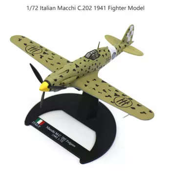 1/72 итальянская модель истребителя Macchi C.202 1941 Коллекционная модель готового изделия из сплава