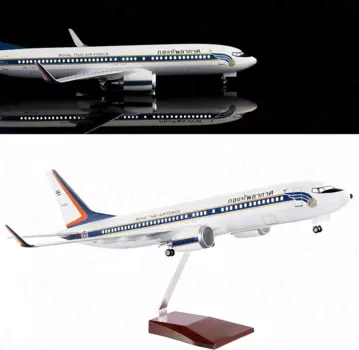 1:85 масштаб 47 см 737 большая модель самолета тайские ВВС B737 модель самолета со светом и колесами литой полимерный самолет орнам