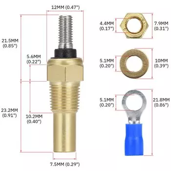 1/8 NPT датчик температуры воды и масла стандартный Электрический передатчик