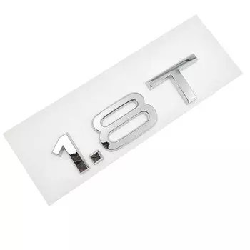 1.8T 2.0T 3.0T A3 A5 A7 A4L A6L A8L Буква Номер Хромированная эмблема Багажник автомобиля Емкость разряда Значок Логотип 3D Хвост Задняя наклейка