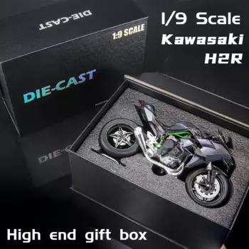 1:9 Kawasaki H2R BMW S1000RR Высококачественная подарочная коробка, версия игрушки, модель мотоцикла, литая под давлением модель, игрушки для мальчиков, подарки