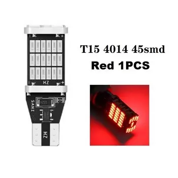 1 Автомобильная сигнальная лампа T15 W16W светодиодный Лампа T10 W5W 4014, светодиодсветильник лампа s Canbus без ошибок, высокая мощность, белый, постоянный ток 12 В, задние парковочные лампы