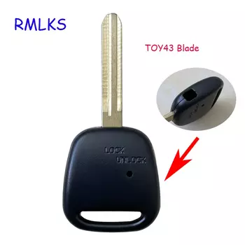 1 Боковая кнопка отверстие на корпусе чехол дистанционного управления брелок автомобильный пустой ключ Toy48 короткое лезвие для Toyota Замена одно отверстие чехол для ключа