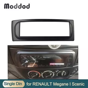 1 Din Fascia для RENAULT Megane I 1996-2002 Scenic Radio CD GPS DVD Стерео CD Панель Dash Mount Аудио Установка Комплект отделки Рамка