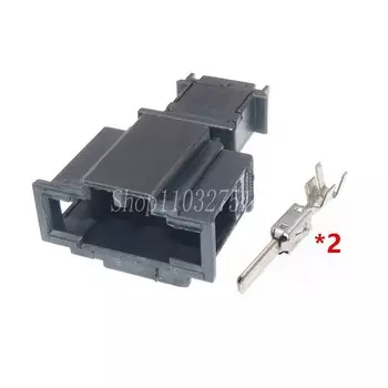 1 компл., 2-контактный разъем 1J0972923 191972712 дюйма для автомобильной магнитной коробки, электрический разъем с проводами, автомобильная негерметичная розетка