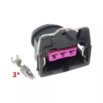 1 компл., 3-контактный разъем датчика скорости холостого хода двигателя 3,5 мм 443906233 828840-1, электрическая проводка, гнездо жгута для Bosch EV1