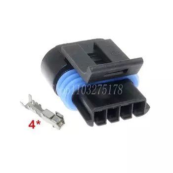 1 компл., 4 контакта, 12162188, 12162190, автомобильная идентификация скорости простоя, Автомобильный датчик температуры воды, датчик давления, проводной кабель, соединитель для Buick