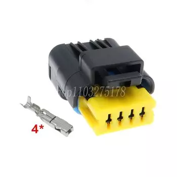 1 компл., 4 контакта, 211PC042S4021 211PL042S0011, Автомобильная камера заднего хода, проволочный штекер, Автомобильный задний свет, кабельный разъем для Peugeot Citroen