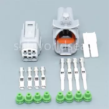 1 компл., 4 контакта, 6188-0217, 6189-0372, Водонепроницаемый Автомобильный Электрический проводной соединитель, автомобильный обжимной разъем