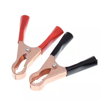 1 компл. 50А, красный + черный TZT 80 мм, крокодил, автомобиль, караван, фургон, зажимы для тестового провода аккумулятора, лучшая, зажимы типа «крокодил», разъем
