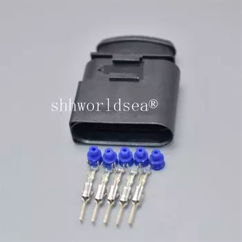 1 компл. 5 контактов 3,5 мм 1J0973725 разъем для автомобильной катушки зажигания разъем датчика водонепроницаемый Женский или Мужской Разъем 4D0973725 для VW Audi