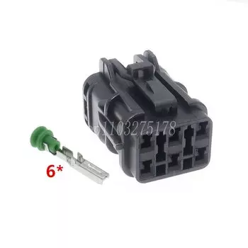 1 компл., 6 контактов 7222-7464-30 7123-7464-30, автомобильная Проводная розетка для передней фары, Автомобильный задний кабель, разъем для Kia