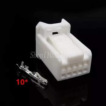 1 комплект 10 контактов 12368 6098-3869 6098-3909 автомобильный антибликовый соединитель для зеркала заднего вида Автомобильный негерметичный разъем для Toyota Lexus