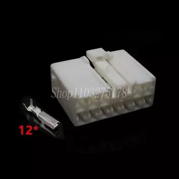 1 комплект 12 Pin 7283-1120 7282-1120 автомобильный усилитель мощности кабель жгут разъем автомобильный пластиковый корпус разъем для Toyota Lexus
