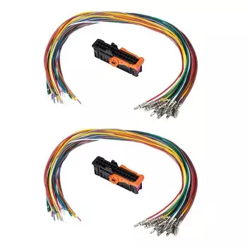 1 комплект/2 комплекта автомобильных кабелей, сменный комплект жгутов проводов для передней и задней двери, 51277171 1K0937702C для Skoda Fabia аксессуары