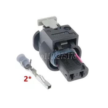 1 комплект, 2 контакта, 1-1718643-1 1-1703498-4 4F0973702 1-1703498-3, Автомобильный датчик мочевины и ртути, фоторазъем для кабеля для VW BMW
