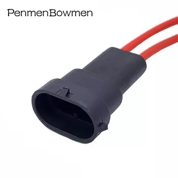 1 комплект 2-контактный 12124819 Автоматически герметичные водонепроницаемые разъемы для электрических кабелей, жгут проводов, розетка для противотуманных фар, ксеноновая вилка