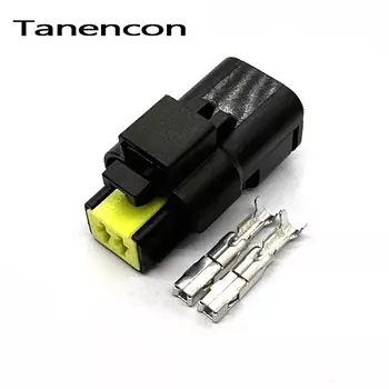 1 комплект, 2-контактный 211PL022S0049 211PC022S0049 мужской и женский автомобильный электрический кабель, разъем датчика температуры воды для Peugeot