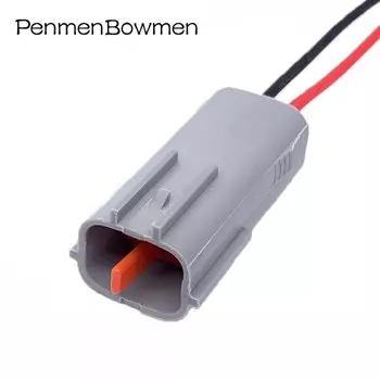 1 комплект, 2-контактный автомобильный разъем противотуманных фар, разъем электрического кабеля, водонепроницаемый женский и мужской жгут проводов для Mazda 6195-0003 6195-0006