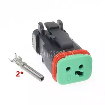 1 комплект, 2-контактный DT04-2P-E005 DT06-2S-EP06, автомобильный водонепроницаемый черный разъем, автоматическая розетка для Mazda