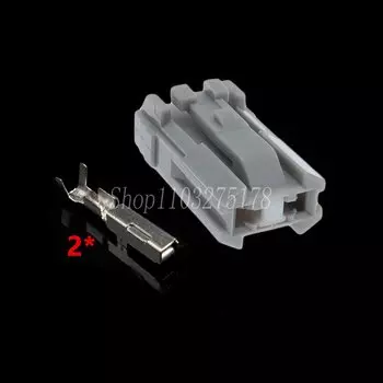 1 комплект, 2-контактный разъем 7282-4424 7283-8123-40, фотомагнитола, автомобильный аудиокабель, розетка для Toyota 90980-11717, 6249-1160