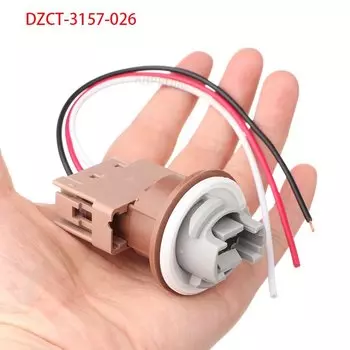 1 комплект 2U5Z13411SA для Ford F150 F250 F350 задний тормоз автомобиля 3157 лампочка гнездо кабеля адаптер лампа держатель Разъем аксессуары