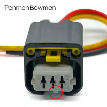 1 комплект, 3-контактный автоматический датчик коленчатого вала, разъемы электрического кабеля, вилка жгута проводов 1801179 -1 1801179 Для Citroen Peugeot