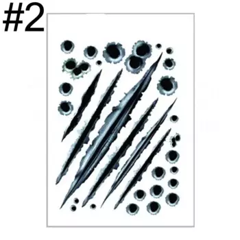 1 комплект 3D наклеек AUTCOAT, забавная наклейка, автомобильный тату капот, передняя крышка, декоративные аксессуары, для автомобиля, мотоцикла, лодки