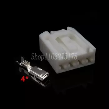 1 комплект, 4 контакта 7183-4347 автомобильный динамик, звуковой сигнал, пластиковый корпус, негерметичный разъем, проводная розетка для Ford Mondeo Mazda