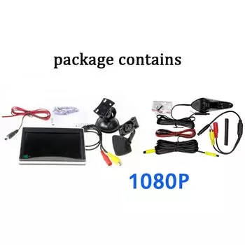 1 комплект 5-дюймового TFT ЖК-монитора с боковой камерой, камера слепых зон, водонепроницаемая, ночного видения, широкий угол для любого автомобиля