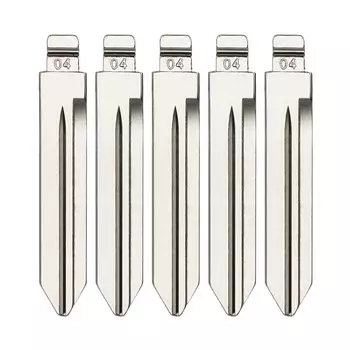 1 комплект/5 шт. лезвие автомобильного ключа для Jeep Dodge Chrysler #04, Металлическая Автомобильная откидная головка ключа дистанционного управления KD автоматическое полотно ключа, запасные аксессуары