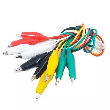 1 комплект, 5 шт. проводов из крокодиловой кожи крокодила, двойной тест, перемычка с зажимом