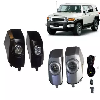 1 комплект автомобильных противотуманных фар, угловые лампы для Toyota FJ Cruiser 2007-2016 2017, галогенная лампа дневных ходовых огней, сигнальные лампы, фары
