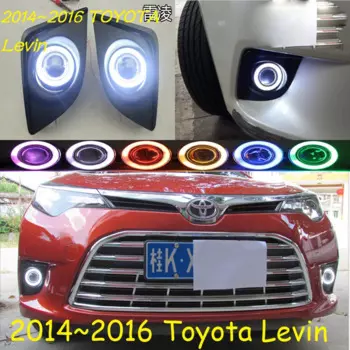 1 комплект, автомобильный бампер corolla, фара для Toyota Levin, противотуманная линза проектора, лампа головного света 2014 ~ 2016y, автомобильные аксессуары CCFL Levin, фара