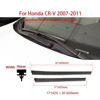 1 комплект для Honda CR-V резиновые полосы для стеклоочистителя запасные автомобильные передние ветровые стекла