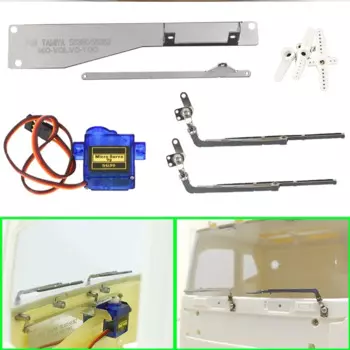 1 комплект, искусственная металлическая фотовспышка для 1/14 Tamiya RC Truck Car Volvo FH16 56360 56362, детали для самостоятельной сборки, игрушки