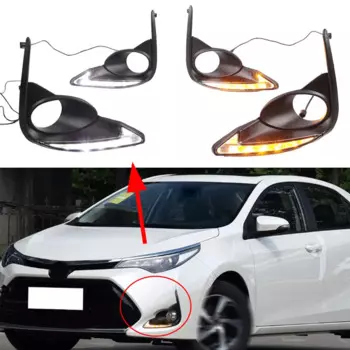 1 комплект, модифицированные дневные ходовые огни для Toyota Levin или Corrolla 2017-2018