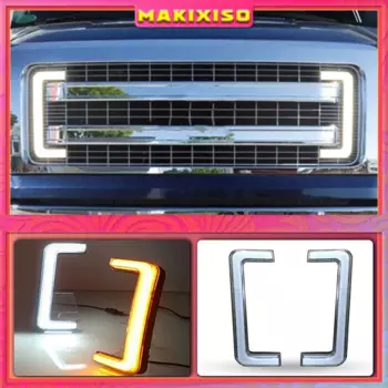 1 комплект, светодиодные дневные ходовые огсветильник для автомобиля Ford F150 Raptor