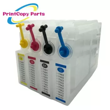 1 комплект T9071 T9072 T9073 T9074 сменный картридж с чипом для Epson Workforce Pro WF-6090 WF-6590 WF6090 WF6590