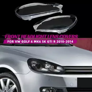 1 левая/правая Автомобильная передняя фара, крышки объектива для VW Golf 6 MK6 GTI R 2010-2014, прозрачный абажур, чехол для фары