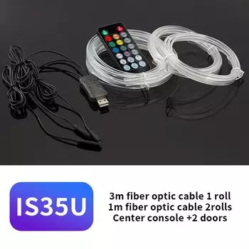 1 м/3 м/5 м Автомобильный интерьер светодиодная декоративная лампа EL проводка неоновая полоса для автомобиля Сделай Сам Гибкая окружающая стандартная USB атмосферная Диодная