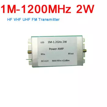 1 МГц до 1200 МГц 2 Вт RF усилитель мощности для HF FM VHF UHF fm-передатчик широкополосный RF AMP Ham радио